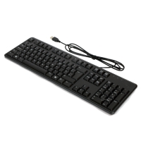 Dell USB Tastatur (QWERTY = NICHT Deutsch!) - neu kabelgebunden, schwarz