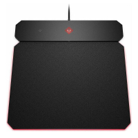 HP Omen Outpost RGB Gaming Mousepad mit QI-Charging- neu schwarz, 35x34 cm, zwei verschiedene Oberflächen